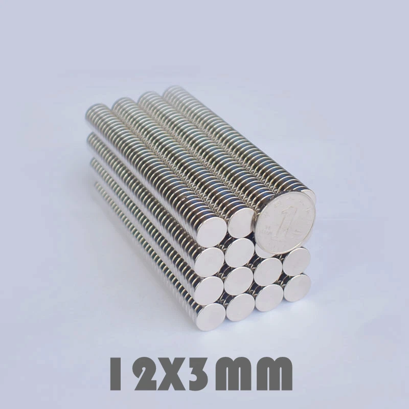 30/50/100 шт 12x3 мм неодимовый магнит постоянных N35 NdFeB супер сильный мощный маленькие