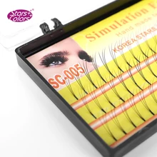 5 лотков/Лот 3D Макияж ресницы 0,10 мм C локон натуральные накладные ресницы длинные поддельные ресницы мягкие ресницы наращивание ресниц