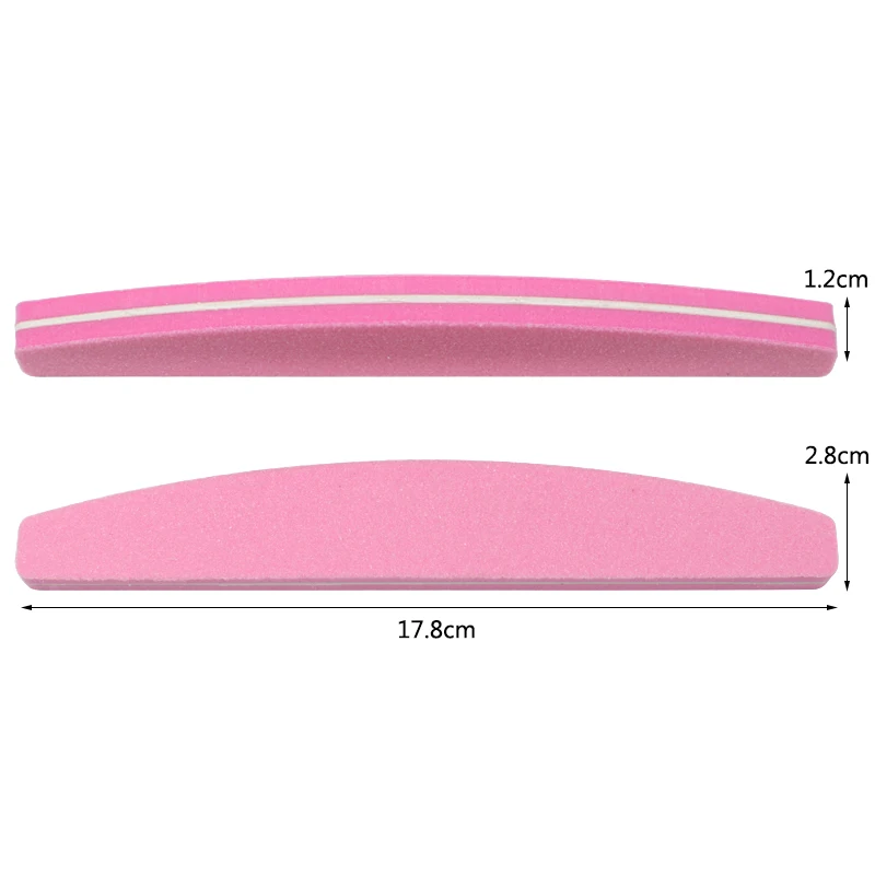 50 шт. губчатая наждачная бумага пилочки для ногтей для маникюра буферный блок для ногтей 100/180 цветная лодка шлифовальная пена Наждачная доска Лайма a ongle
