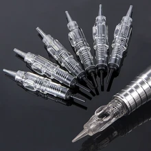 100 шт 1rl 3rl 5rl стерилизд Agulhas легко щелчок Перманентный макияж иглы для татуировки картридж иглы роторный бровей машина