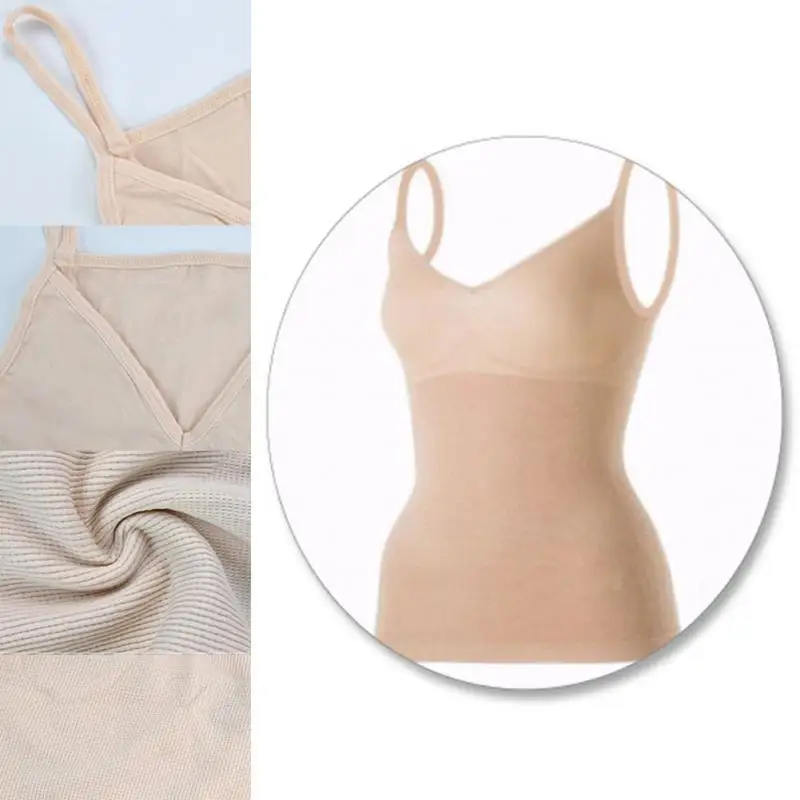 Frauen Abnehmen Tank Top Cami Body Shaper Bauch Control Shapewear Weste M L