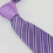 YIBEI coahella Галстуки сиреневый Узел контрастный фиолетовый w черный полосатый галстук мужской галстук для шеи бизнес ручной работы для свадебного платья