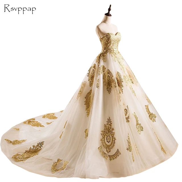 Gold Ball Gowns