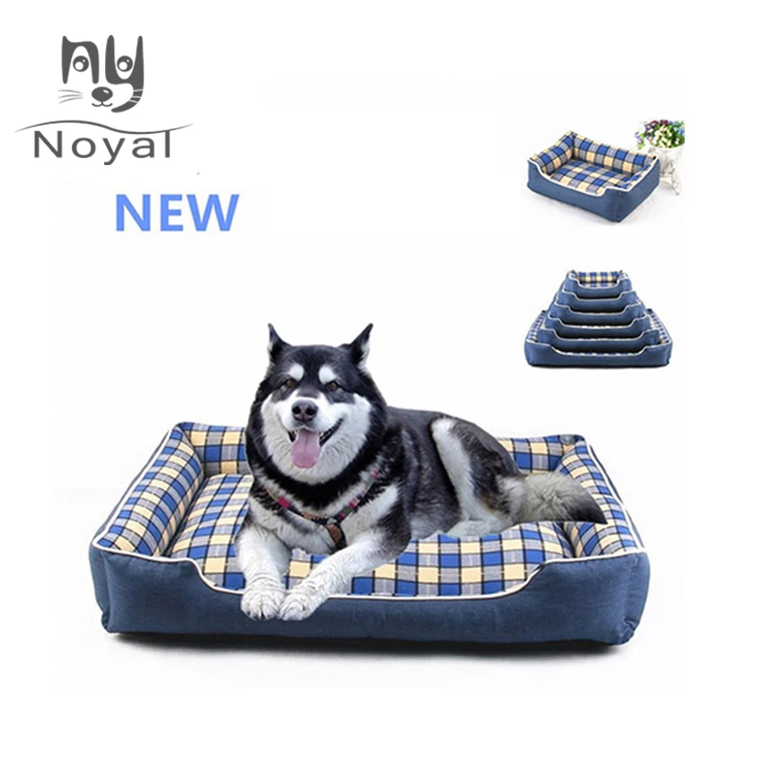 Dog Bed Mat Warm Thicken Plaid Pet Mat for Small Medium Large Dogs Cotton Padded Travel Removable Cushion Pet Products Supplies