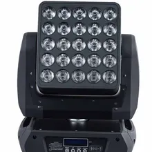 Светодиодный светильник источник 5*5 пикселей 25X12 Вт RGBW светодиодная матрица moving головной свет мыть dj светильник для вечерние украшения dmx512 подключения точка контроля