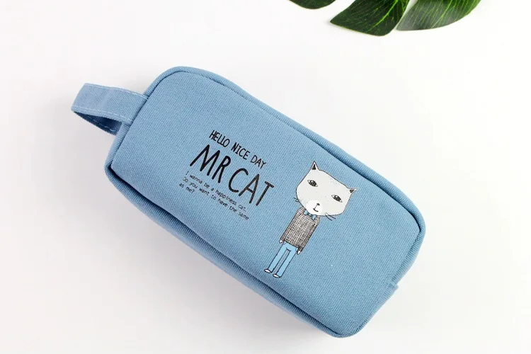 1 шт. кавайный чехол для карандаша животных квадратный PencilCase подарок Estuches школы пенал для карандашей школьные принадлежности канцелярские