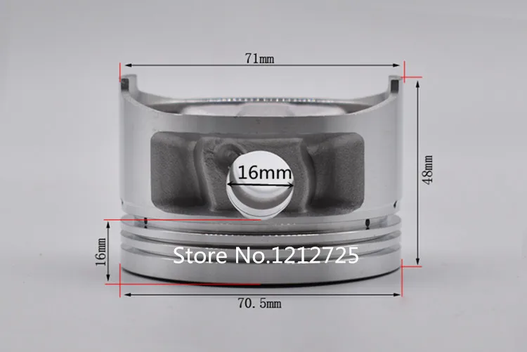 Подходит для Yamaha TW200 TTR230 TW225 XT225 поршневой двигатель кольцо Мотокросс TW 200 TTR 230 225 XT