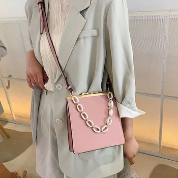 

Chic Luxury Women Shoulder Bag Casual Tote Designer Handbags Brand Female Simple Messenger Solid Color PU Leather Satchel Bag