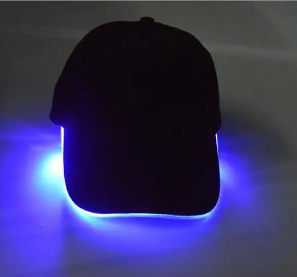 Светодиодный налобный фонарь бейсбольная кепка дорожные различимые ночью и Удобная шапка с светодиодный фонарик переднего света для велосипеда ночной рыбалки бега - Цвет: 1