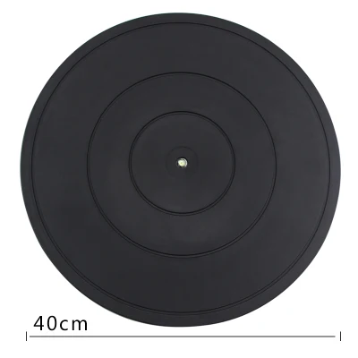 Черное колесо Круглый Поворотный инструмент для работы с полимерной глиной Вращающийся поворотный стол гончарная модель для лепки изготовление платформой для дисплея - Цвет: 40cm