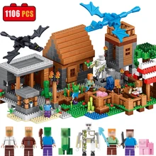 1106 unids Mi Mundo Compatible Legoed Minecrafted DIY Ilumine Ladrillos Bloque de Construcción de Mi Pueblo Brinquedos Juguetes para niños de Regalo
