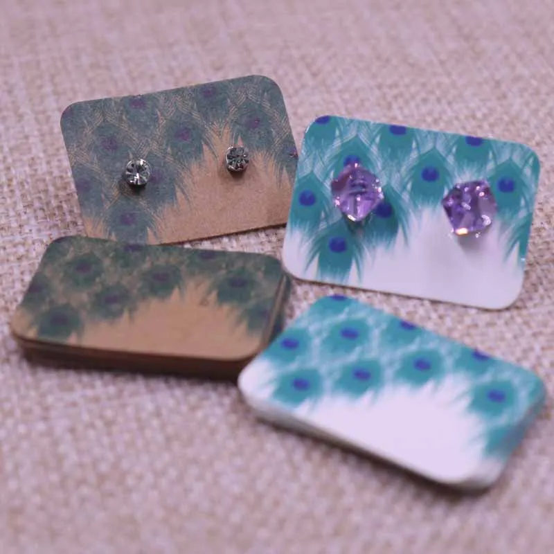 

2019New Earring Tag Black White Colorful Design Fashion Jewelry Cardboard Paperboard Hot Sell 35mmx25mm Printing Display