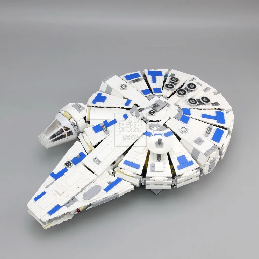 

In stock LEPIN Star Series War 05142 Building Blocks Force Awakens Millennium Legoing 75212 Toys Falcon Model Kids Toy 1584pcs