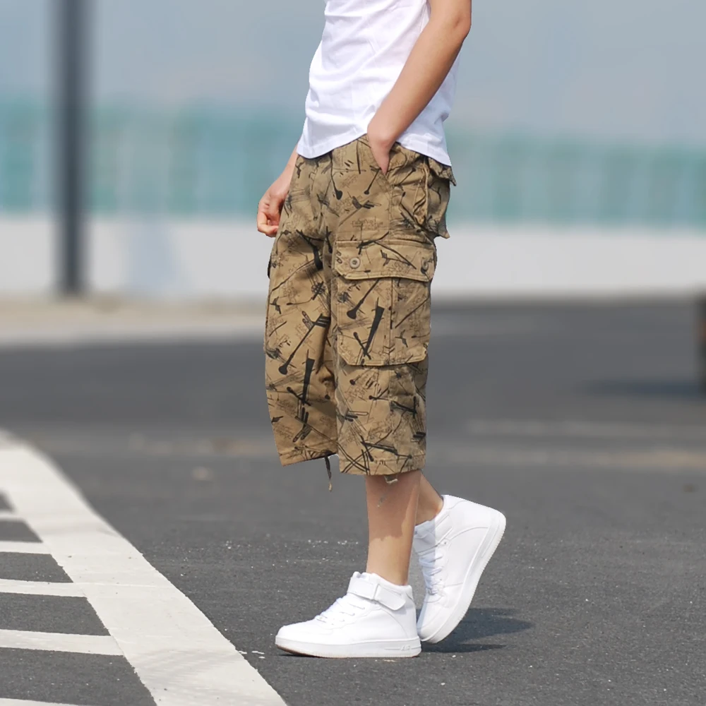 Pretentieloos Scheiden Likken Summer New Fashion Camouflage Cargo Short Men Loose Men's Military Trousers  Casual Man Short Multi-pocket Pants Big Size 29-44 - Casual Shorts -  AliExpress