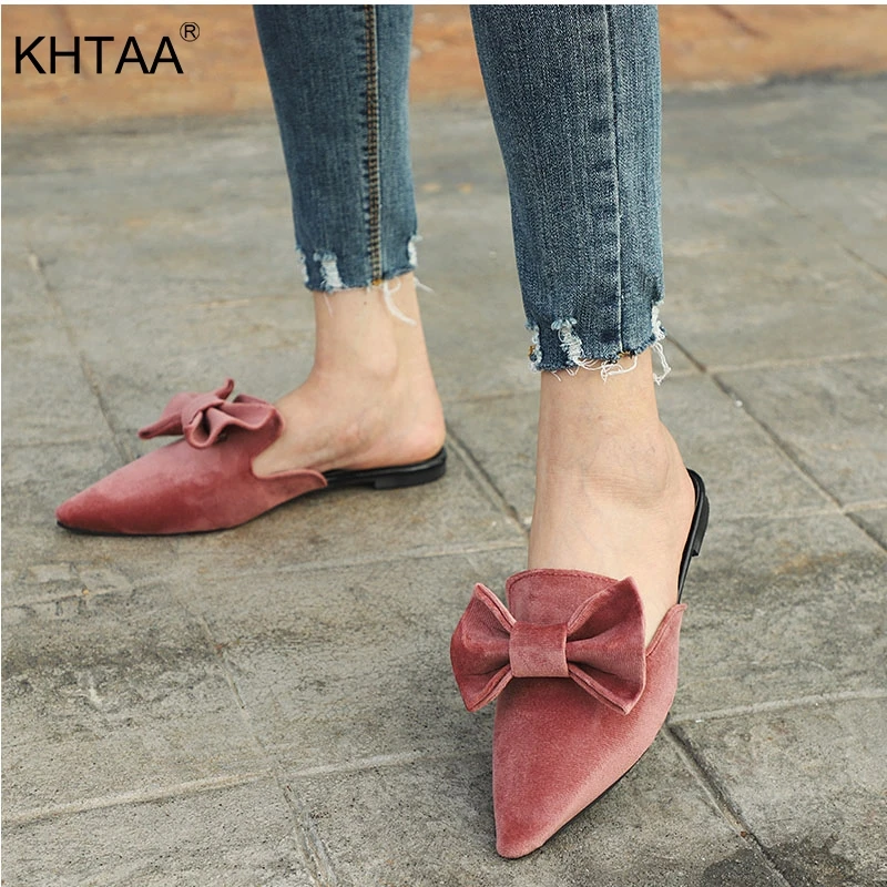 pointed slippers flat