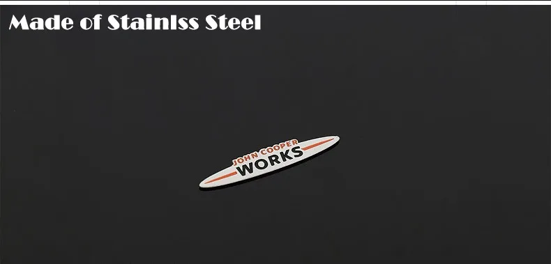Metal Mini JCW Stickers Emblems Interior Car Stickers for Mini Cooper Countryman JCW F56 R56 Accessories Car-styling (6)