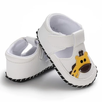 

Summer Baby Shoes Kids Boy Girl Cute PU Soft Sole Anti-slip Cartoon Animal Crib Shoes First Walkers Walking Shoes New