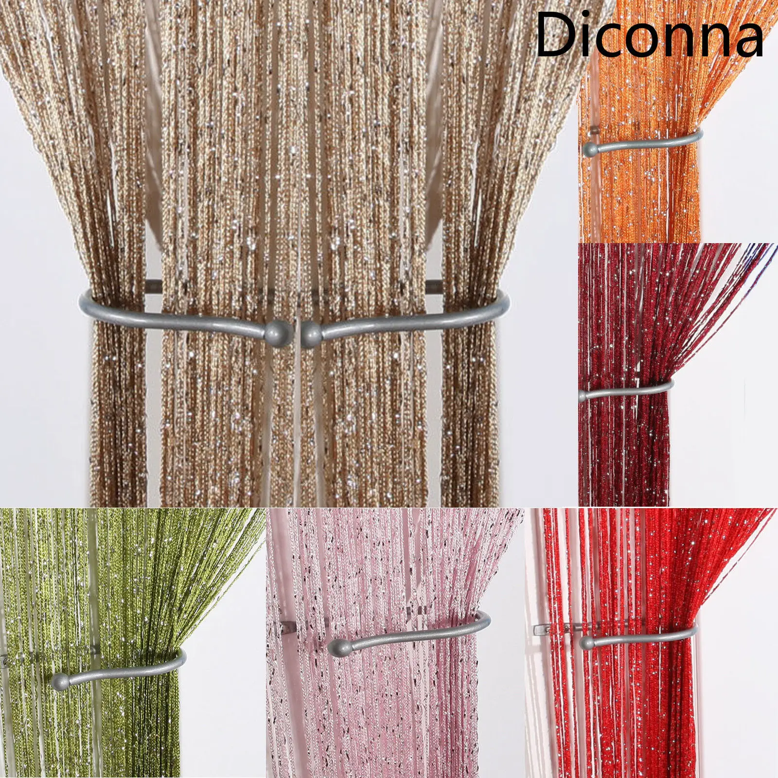 Tassel Beads Sparkle String Net Curtain Door Fly Screen