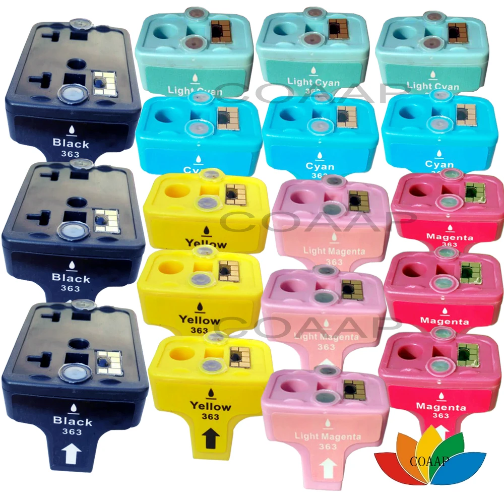 18 Compatible Ink Cartridges for hp363 use in hp C5180