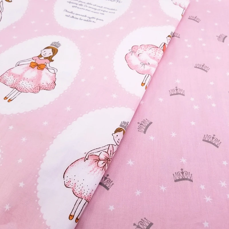 

Little Princess cotton twill fabric 100% cotton baby fabric for DIY sewing upholstery baby bedding material
