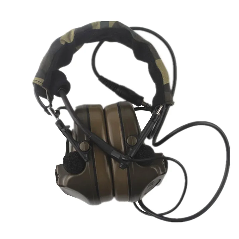 

Military Z Tactical Comtac II Headset Z041 Airsoft Paintball Gooseneck Microphone Hunting Shooting Headphone Noise Canceling