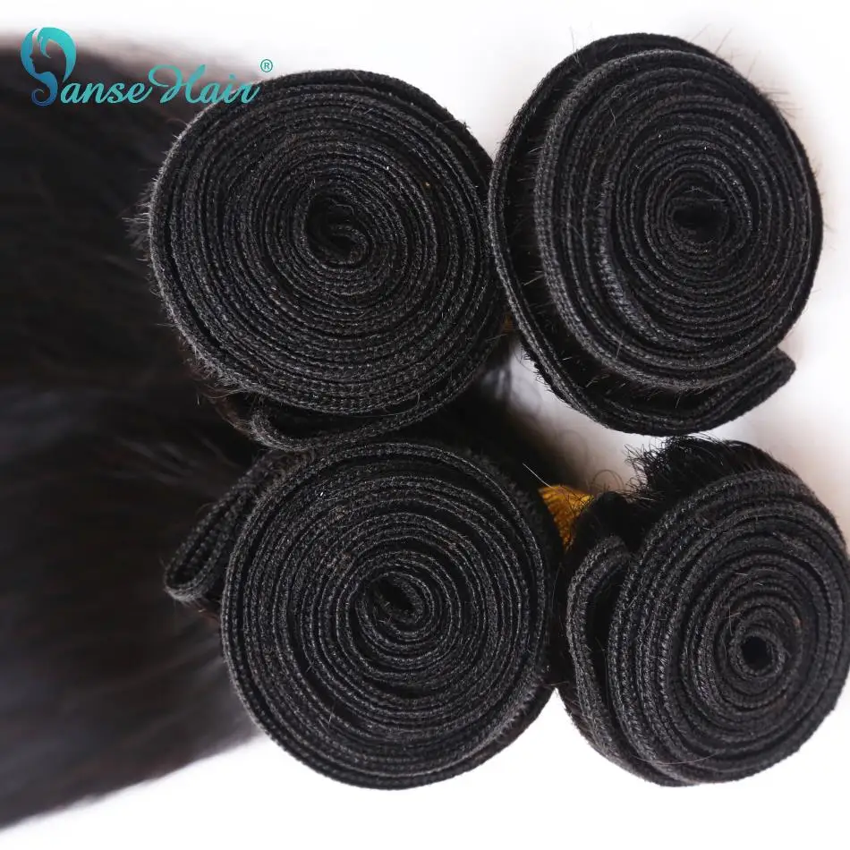 Panse Hair Brazilian Hair Human Hair Extensions Straight Hair Customized 8-30 Inches Non Remy Can be Dye Color 1B 1PCS Per Lot
