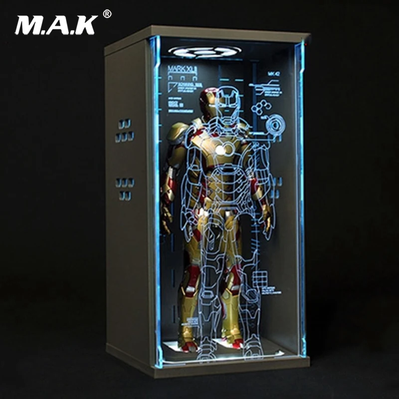 1/12 шкала дисплей коробка подставка база для comicave Ironman железный человек дисплей акриловый зал бронированная коробка без пыли