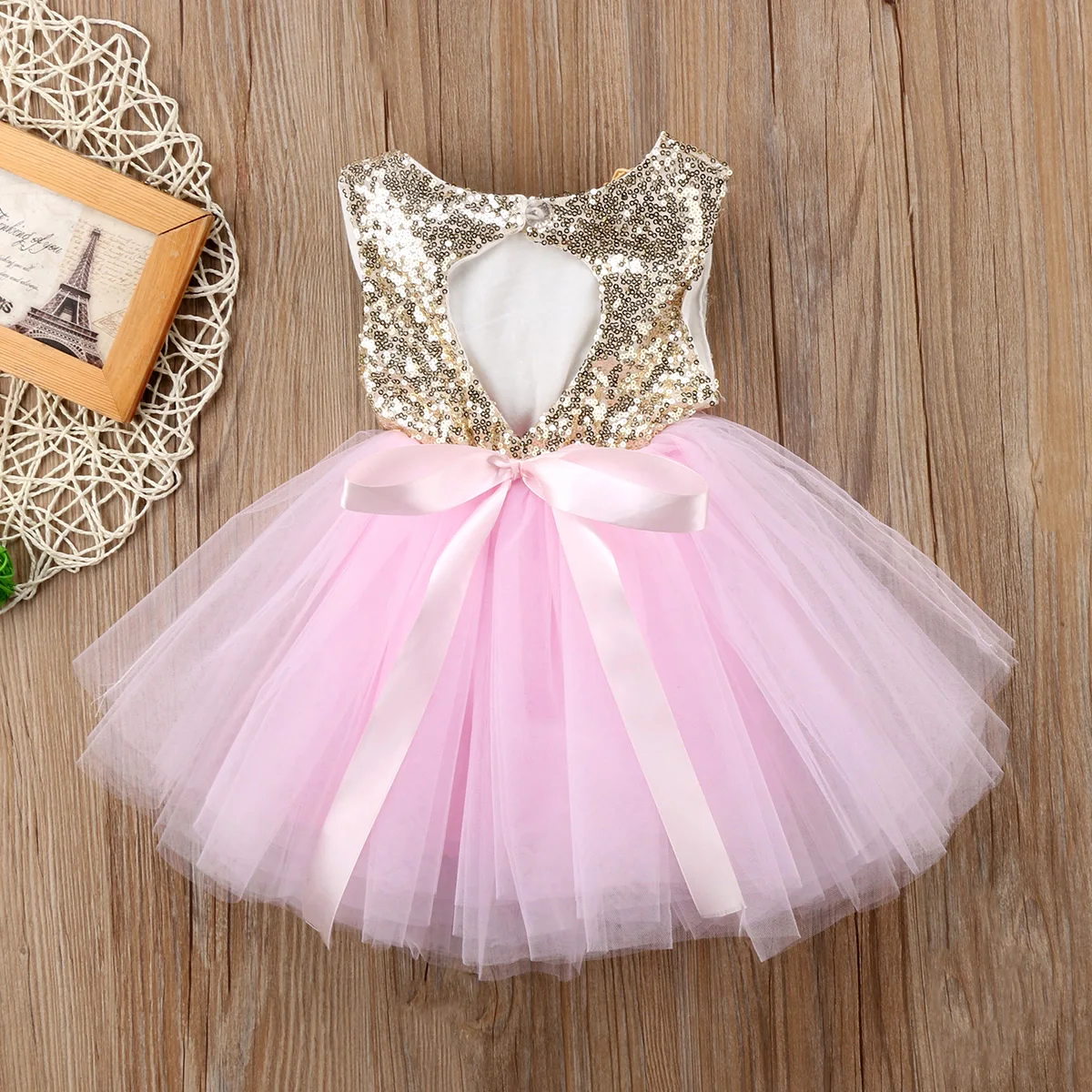 Пышное детское платье принцессы для маленьких девочек вечерние платья-пачки из тюля с вырезом на спине бальное платье розового и красного цветов, торжественные платья
