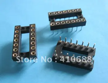 

340 Pcs IC Socket Adapter Round 14 Pin headers & (IC)Sockets Pitch 2.54mm X=7.62mm