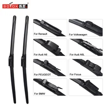 

SOECRE Multifunctional Type Car Windshield Spoiler Aerodynamic Windscreen Wiper Blades with Adapter Frameless for All Wiper Arms