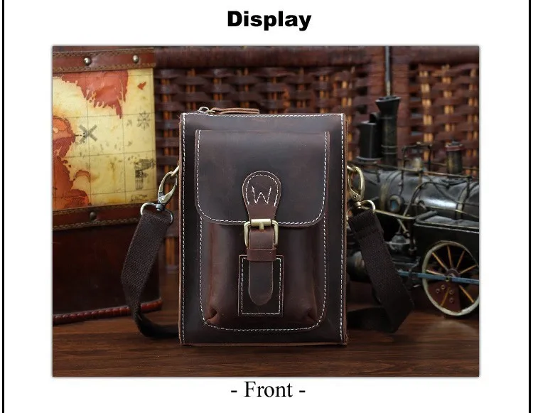 Woosir Genuine Leather Man Messenger Bags