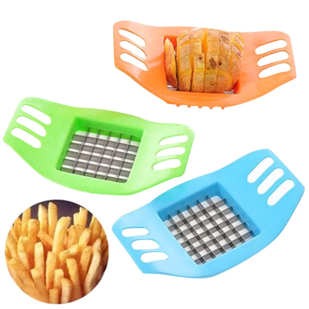 

New 1Pcs French Fry Potato Chip Cut Cutter Vegetable Fruit Slicer Chopper Chipper Blade Easy Kitchen Tools