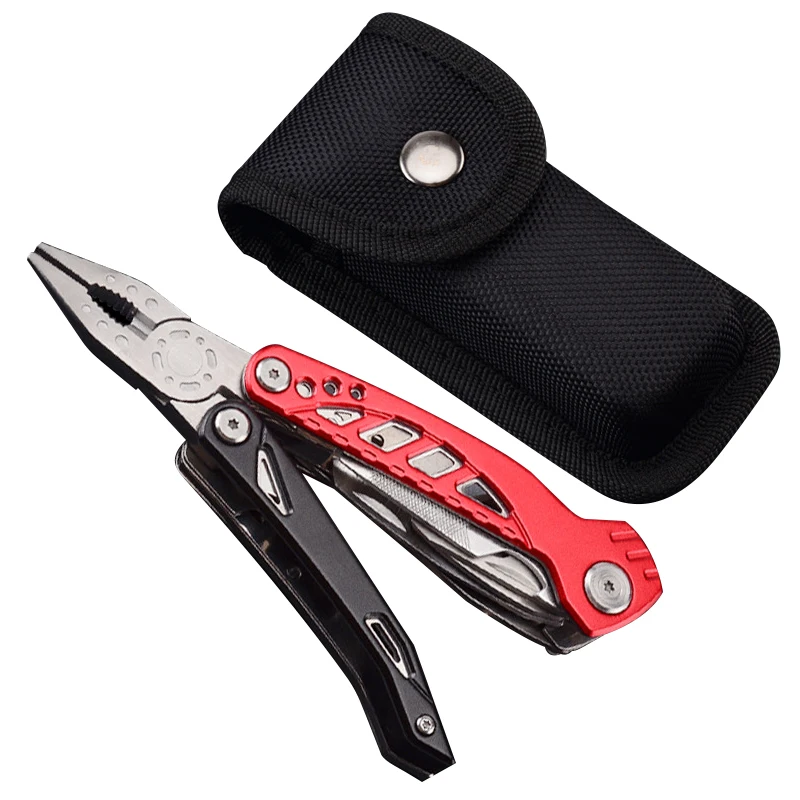 Multitool Outdoor Knife Tool with Pocket Multipurpose Stainless Steel Pliers Knife Saw Survival Folding Knife for EDC Camping