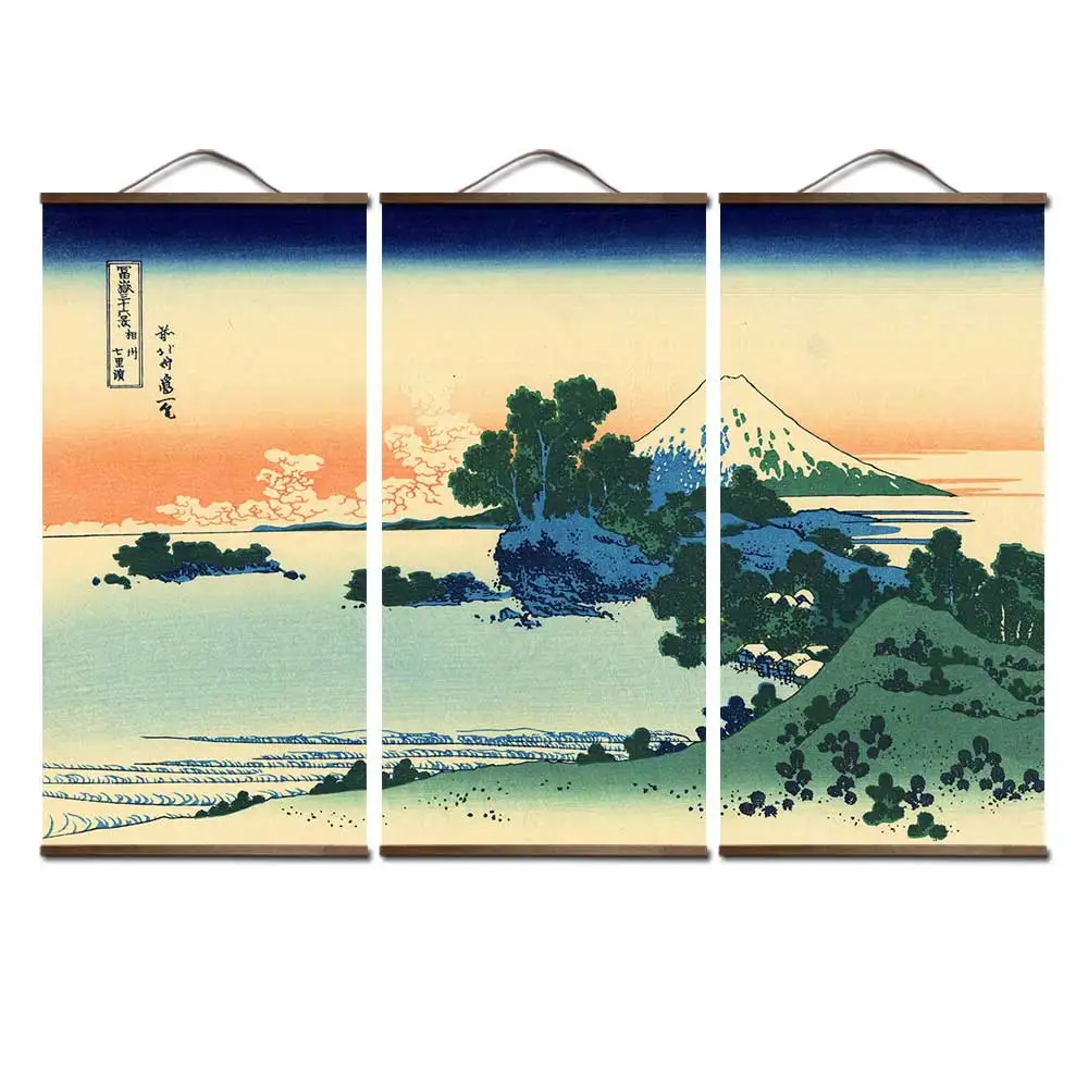 Mural en lienzo estilo japonés Ukiyo e Kanagawa MURALES ESTILO JAPONÉS Novedades REBAJAS DE NAVIDAD