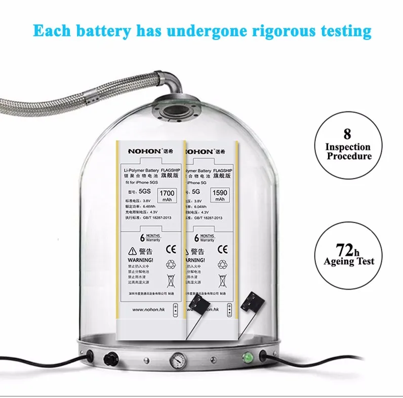 NOHON Battery For Apple iPhone 5 1 Details (7)