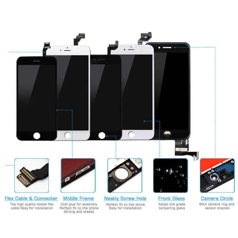 ЖК дисплей Extpower AAA OEM для iPhone 6 дигитайзер сенсорного экрана 6S зеркальный полная