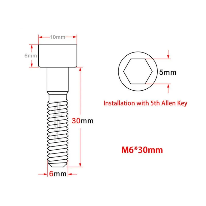 M6X30mm Титан болты для MTB велосипеда гнезда для гарнитуры колпак болт велосипед винт