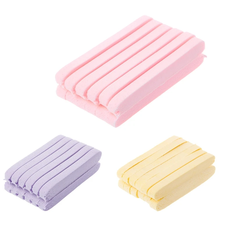 

New 12 pcs/Bag Compressed Facial Cleansing Wash Sponge Stick Puffs Makeup Pads Stick