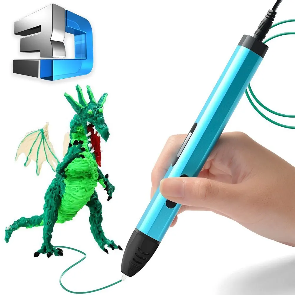 

3D Printing Pen High and Low Temperature Adjustable Five Generation 3D Printing Pen with Base