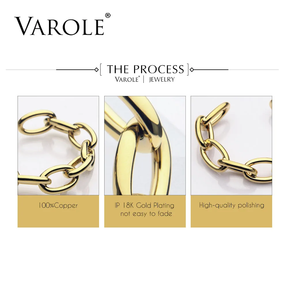 Koop VAROLE Sieraden Ketting Vrouwelijke Armband Noeud Armband Goud Kleur Koper Pulseiras Bangles Sieraden Manchet Armbanden Voor Vrouwen Geschenken