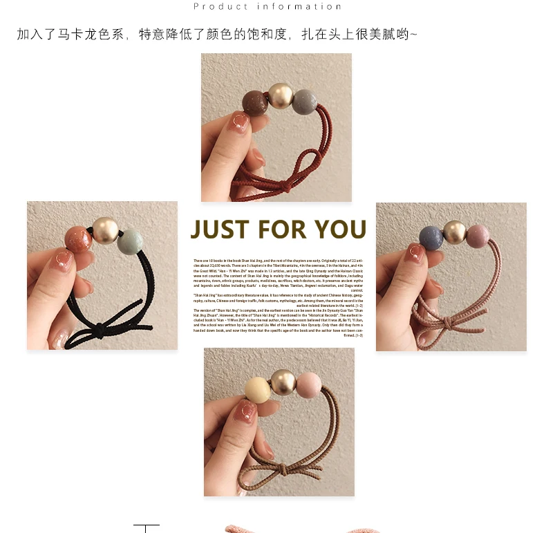 Korean Edition of Sweet and Simple Adult Girl Bracelet with Double-purpose Leather Tendon Jewelry