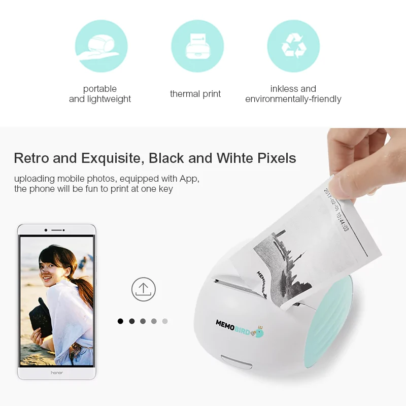 G2 wifi المحمولة جيب الطباعة الباركود اللاسلكية بلوتوث البسيطة طابعة حرارية مكتب الكمبيوتر الإلكترونية ل memobird G2 wifi المحمولة جيب الطباعة الباركود اللاسلكية بلوتوث البسيطة طابعة حرارية مكتب الكمبيوتر الإلكترونية ل memobird