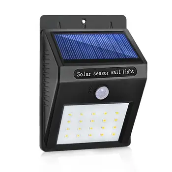 

20 LED Solar Lamp Waterproof PIR Motion Sensor Solar Light Power Garden LED Solar Light Outdoor ABS Wall Lamp