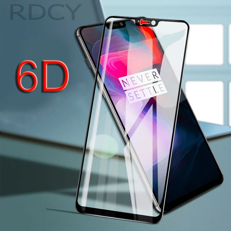 6D закаленное стекло для Oneplus 6 oneplus 5 полное покрытие Защитная пленка 5T 6T|Защитные