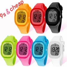 Fashion Silicone LED Light Digital Sport Wrist Watch Kid Women Girl Men Boy 3412 Brand New