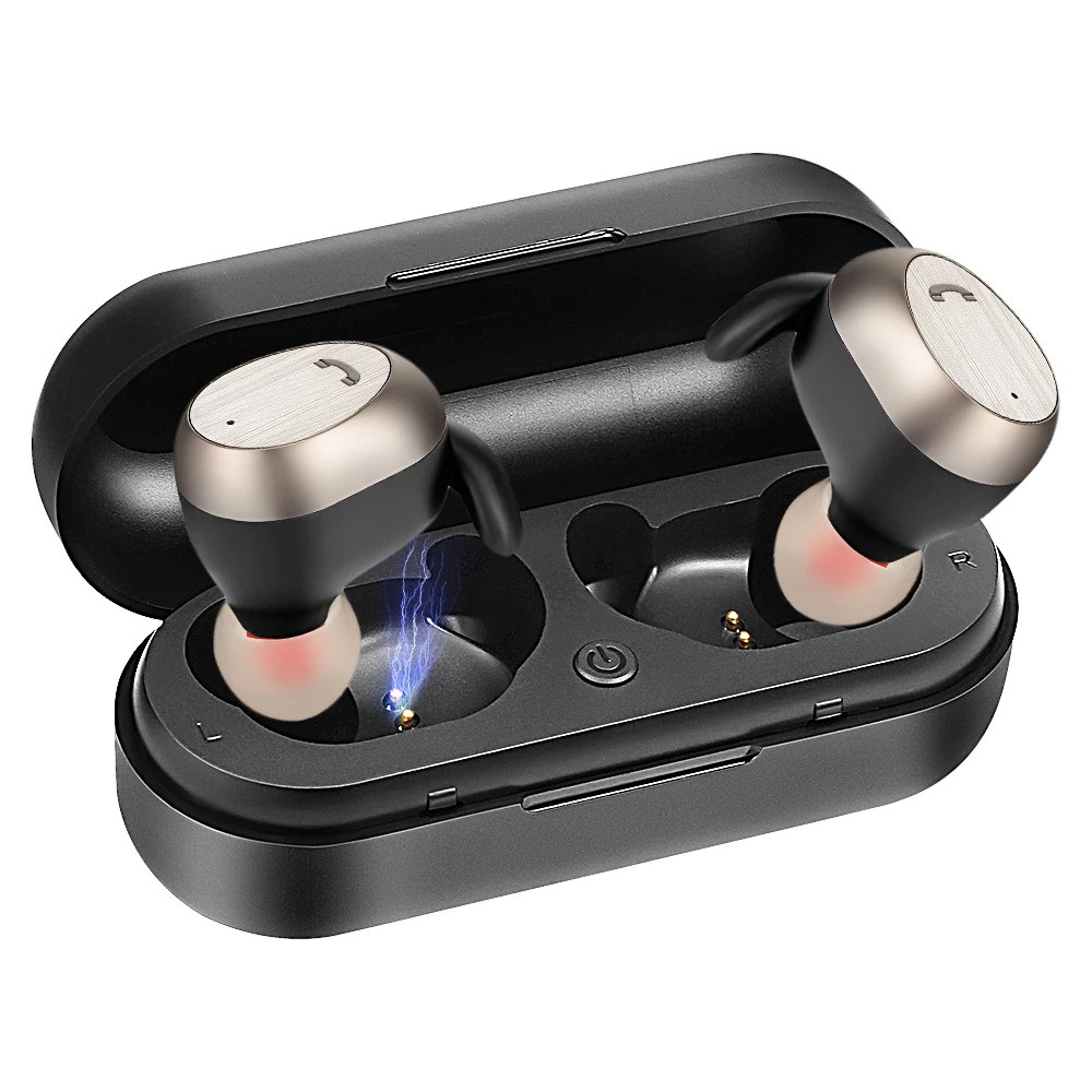 

2019 New Simple Stereo Sports Bluetooth Headset with Mobile Power Wireless Earphones Bluetooth 5.0 Mini Headset In-Ear BLWH Skin