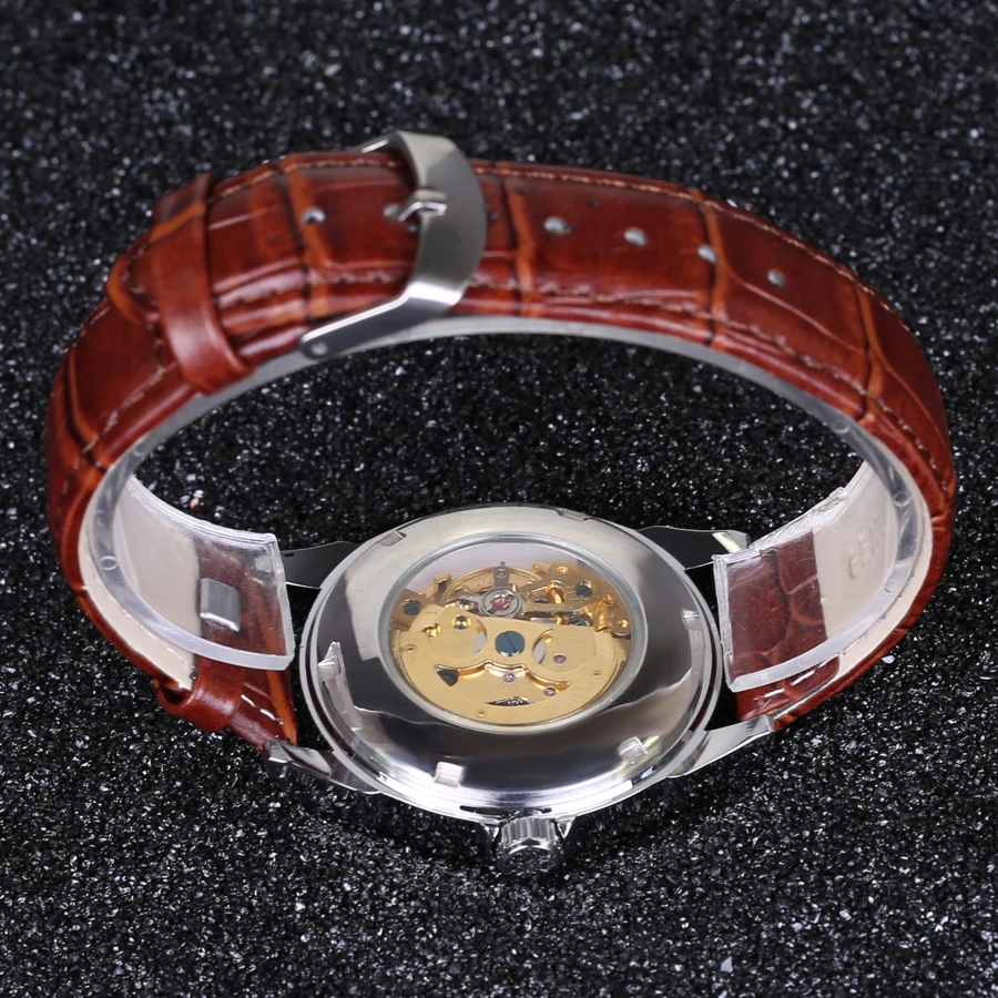 Новые SEWOR часы люксовый бренд Мужская мода автоматические выдалбливают мужские механические часы спортивные часы Waches relogio masculino