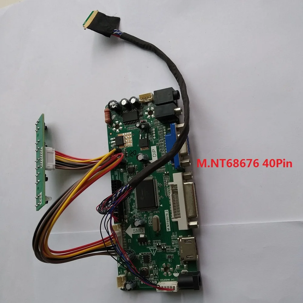  For HT156WXB-100 LCD LED Driver board DVI LVDS 1366X768 monitor Card VGA HDMI 15.6