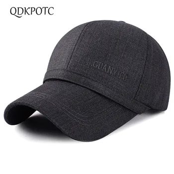 

QDKPOTC 2018 New Arrival Baseball Hats High Quality Middle-aged Simple Outdoor Casual Movement Solid Color Adjustable Men Cap