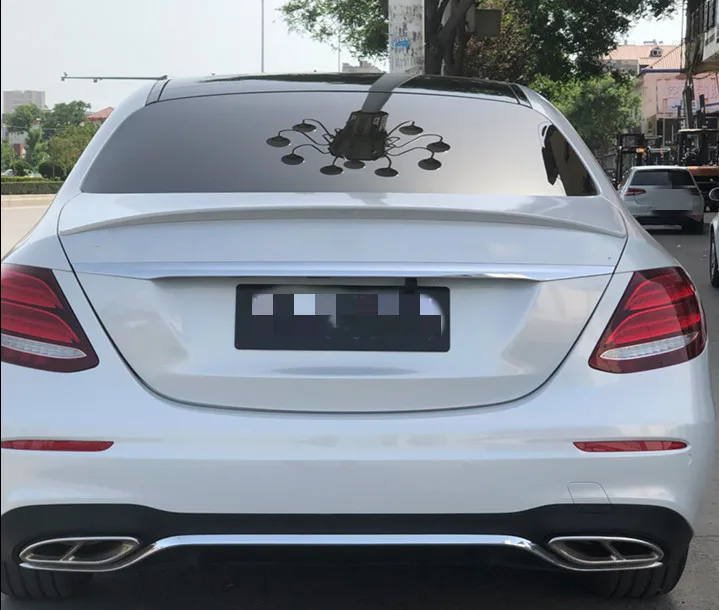 Для Benz E class W213 спойлер e43 стиль ABS Материал заднее крыло автомобиля праймер краска